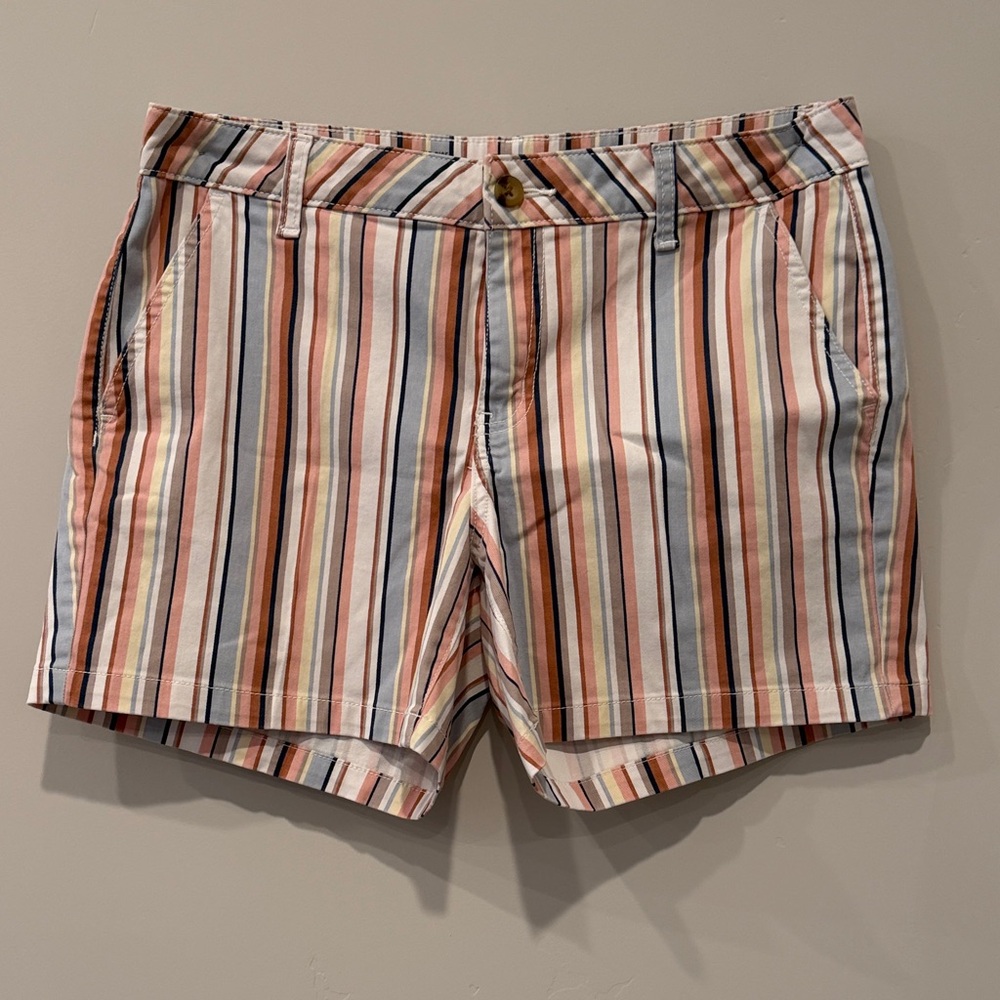 A.N.A Multicolor Striped Midi Shorts